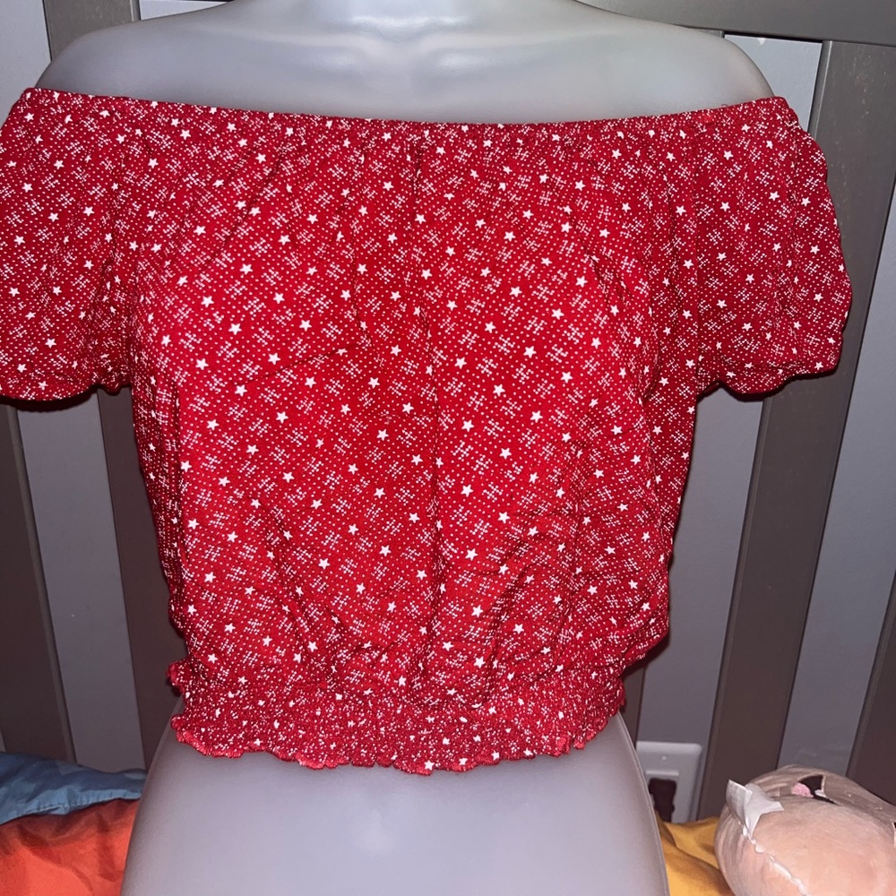 Hollister Red Crop Top